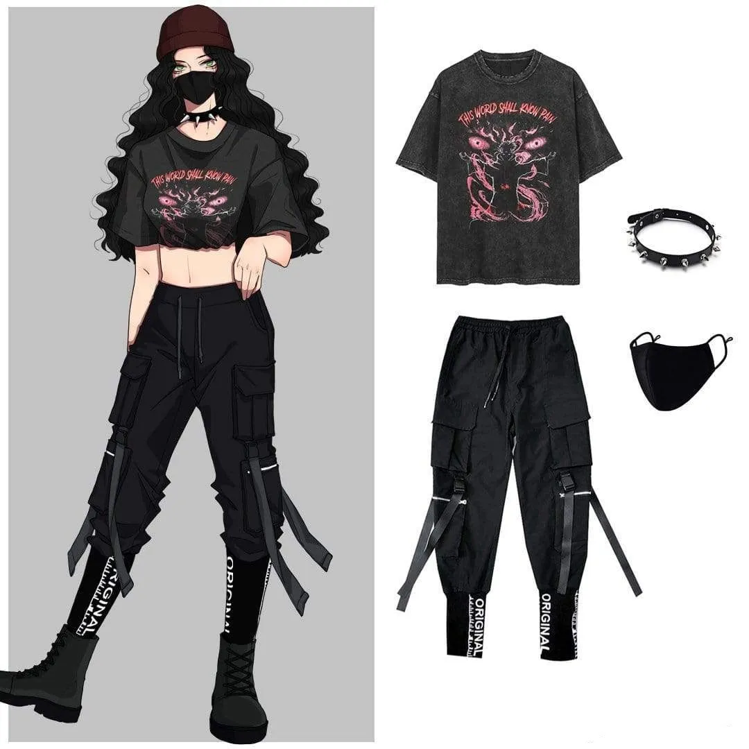 WLS "Pain" Retro Washed Oversized Tee