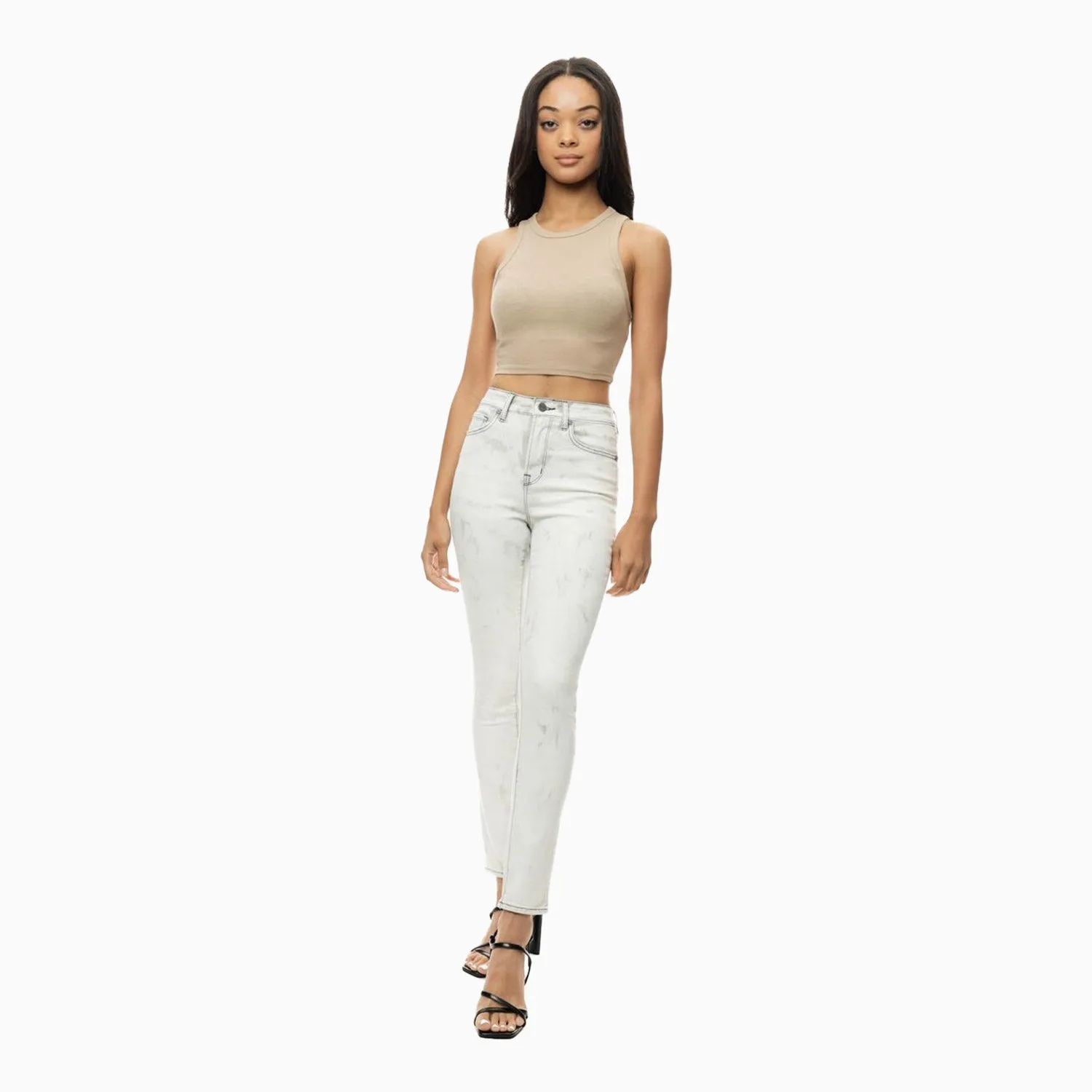 Women's Heavy Wash Basic Skinny Denim Pant