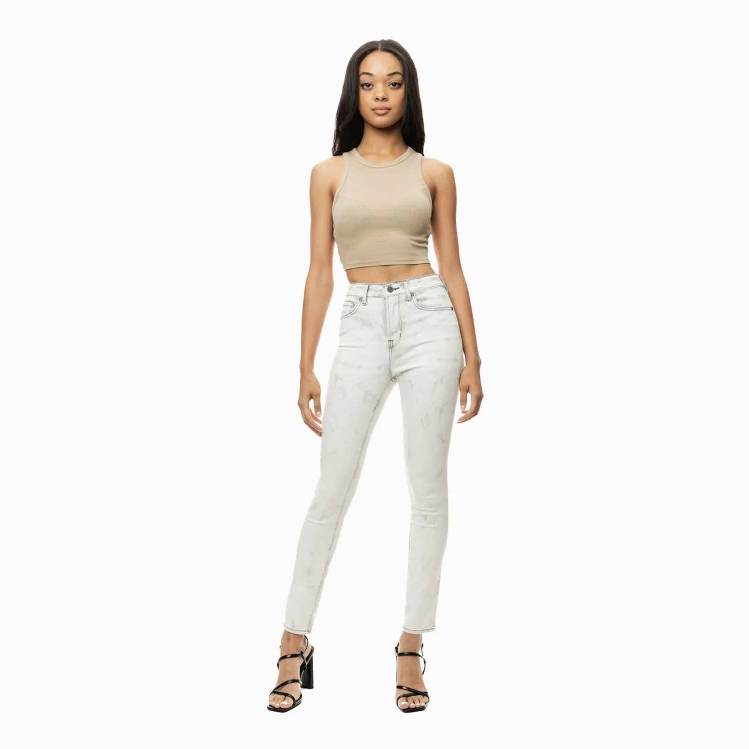 Women's Heavy Wash Basic Skinny Denim Pant