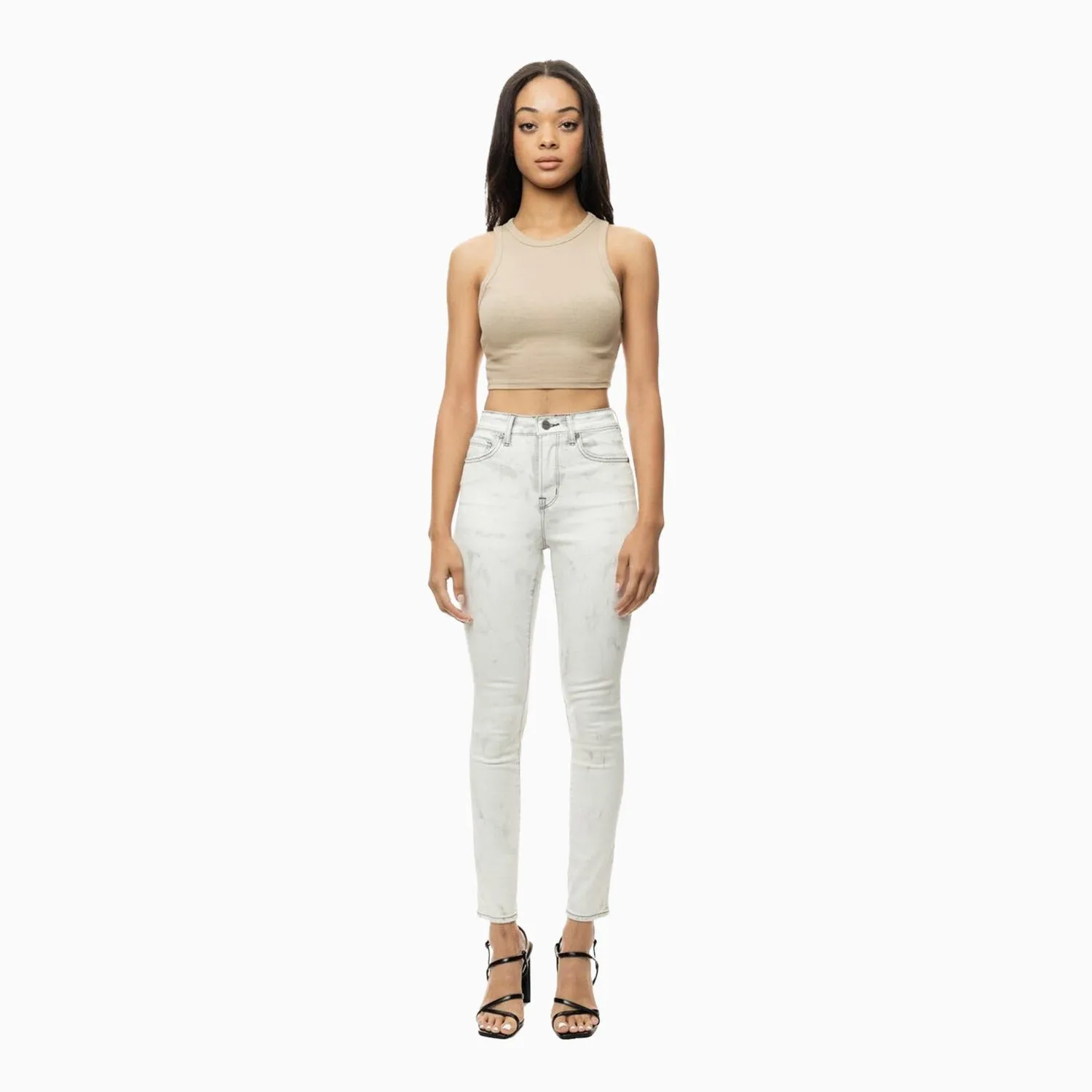 Women's Heavy Wash Basic Skinny Denim Pant
